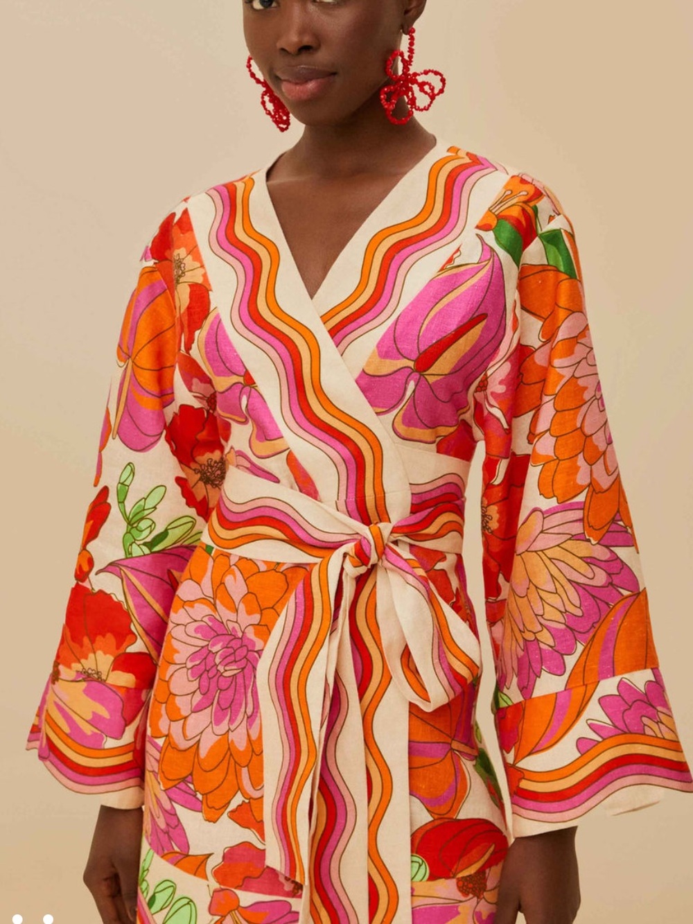 Farm Rio Spring Affair Mini Dress
